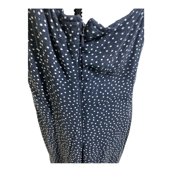 Abercrombie & Fitch womens midi long dress V neck polk dot side sip. Size XLP - Picture 7 of 10